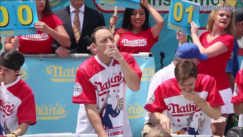 Joey Chestnut wins 11th Nathans title with record 74 hot