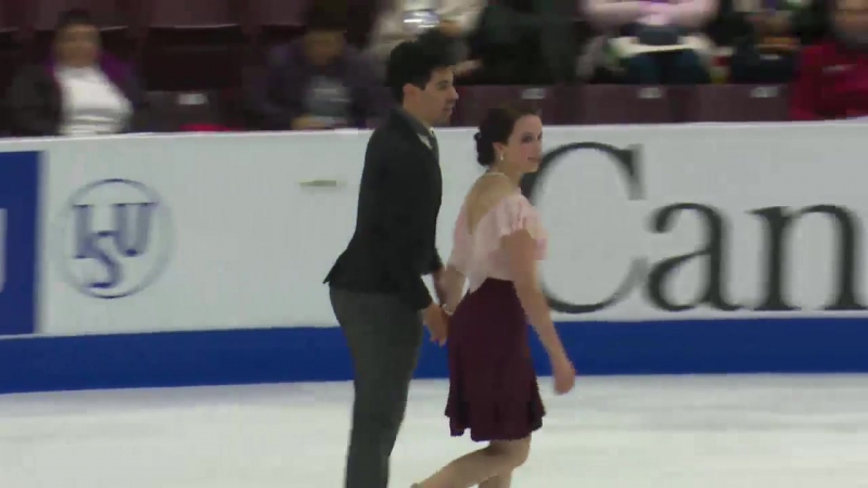 Anna CAPPELLINI Luca LANOTTE SCI 2016 тренировка произвольного