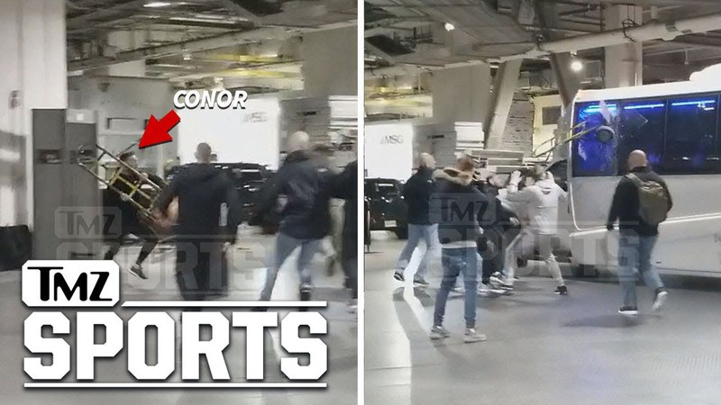 Insane Alternate Angle of Conor Mc Gregor Bus Attack, TMZ Sports insane alternate angle of conor mcgregor bus