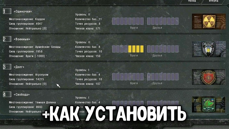 STALKER Lost Path МЯСНАЯ ВОЙНА ГРУППИРОВОК + ГАЙД КАК