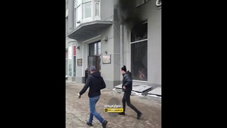 Пожар на площади Ленина