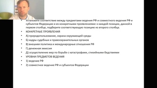 . Федеративное устройство Российской Федерации. Практика