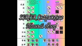 Langrisser Mobile - SSR/SR Снаряжение - Полный обзор