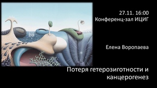 Елена Воропаева “Потеря гетерозиготности и канцерогенез“