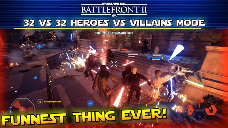 Star Wars Battlefront 2 32 vs 32 Heroes vs Villains Instant