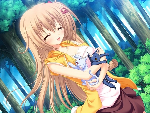 Anime girl cute smile