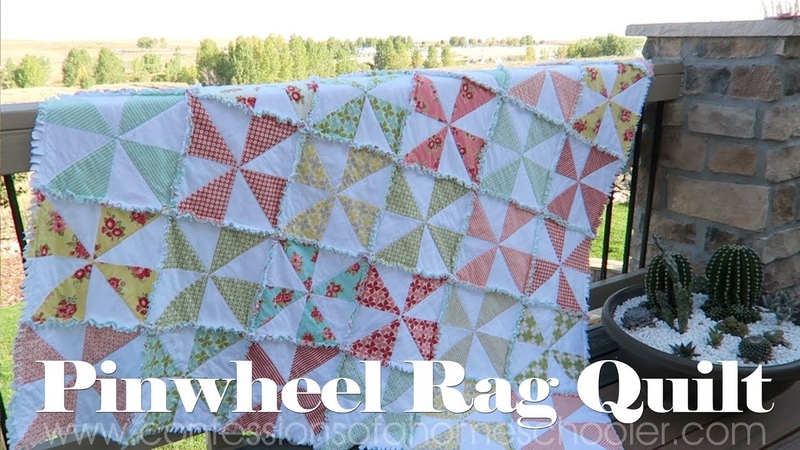 How to Make a Pinwheel Rag Quilt, ,