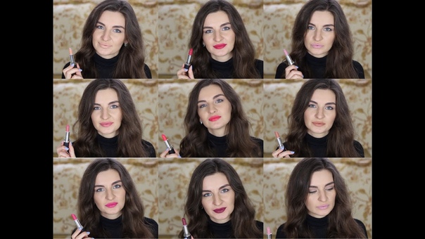 Матовые помады Avon: Матовый Идеал Свотчи на
