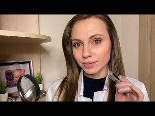 Детальный осмотр родинок • АСМР Врач • Спокойный голос • Detailed exam of moles • ASMR Doctor