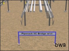 Piperack 5C Bridge w/cable tray