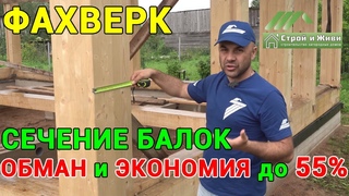 Как обманывают продавцы фахверковых домов на сечении бруса? Какое сечение балок должно быть?