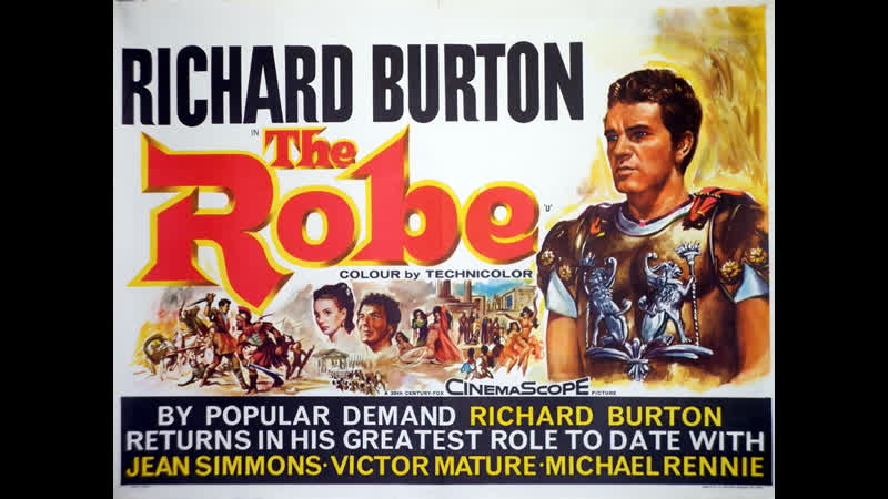 The Robe (1953) 1080p Richard Burton, Jean Simmons, Victor