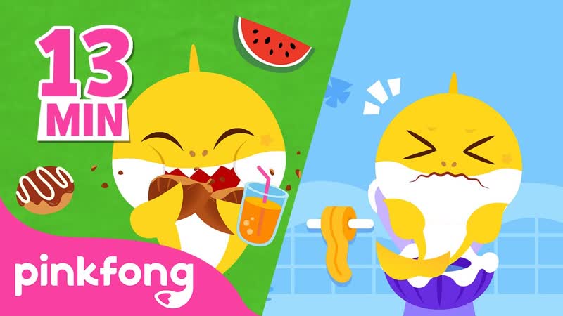 Baby Sharks Potty Song + More, Baby Sharks Day at Home Compilation, Pinkfong Songs for