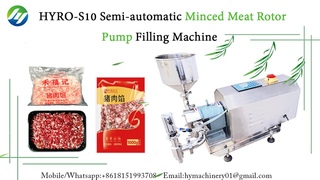 HYRO-S10  Semi automatic Minced Meat Rotor Pump Filling Machine