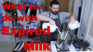 &quotEXPIRED" MILK TURNED INTO FREE FOOD - how to make farmer's cheese at home