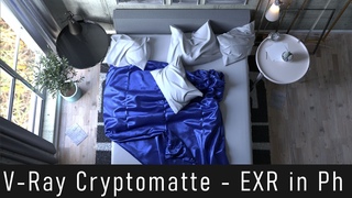 VRayCryptomatte  |  Exr in Photoshop | V-Ray 5