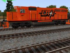 GP40-2 DT&I 6425 star