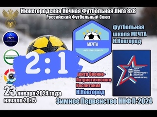 Футбольная школа Мечта - Центр Военно-Патриотического Воспитания 2:1(1:0)