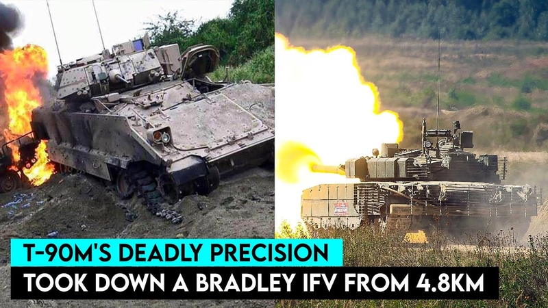 How did Russian T 90 M destroy Bradley IFV from Extreme