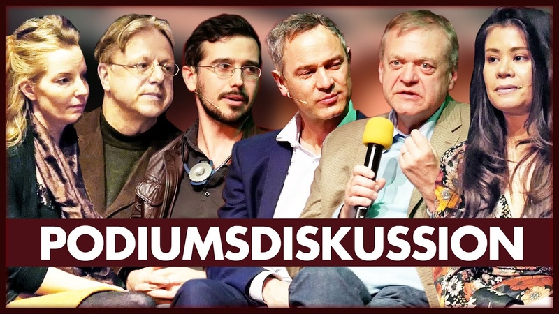 Podiumsgespräch, Daniele Ganser, Dirk Pohlmann, Matthew Ehret, Cynthia Chung, Thomas