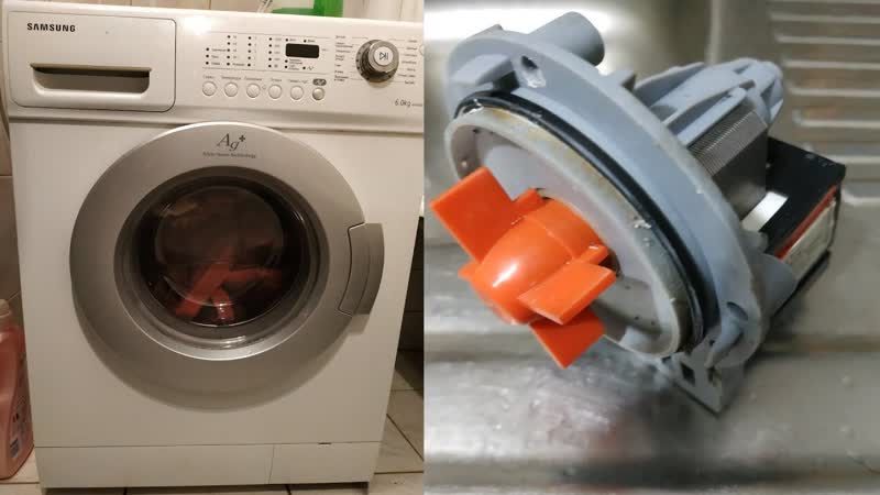 Как поменять насос для слива в Samsung WF6600 S4 V стиральной