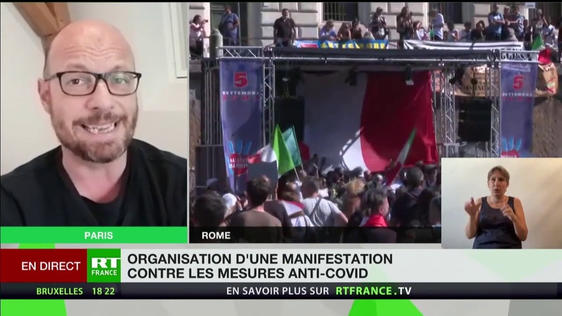 Manifestation contre les mesures anti Covid en Italie : Il y a eu beaucoup de