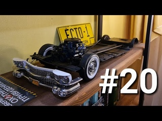 Сборка модели автомобиля ECTO-1 из фильма Охотники за привидениями. Часть 20