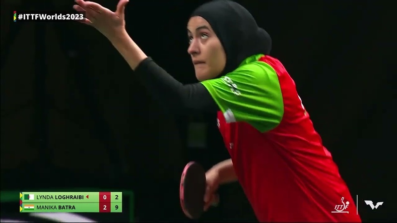 Makina Batra vs Lynda Loghraibi, WS R128, 2023 ITTF World Table Tennis Championships