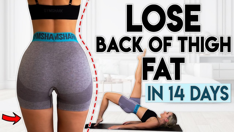 LOSE BACK OF THIGH FAT in 14 Days, 7 minute Home