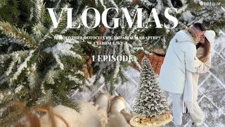 VLOGMAS 2024 №1: Украшаем квартиру к новому году | ставим ёлку | новогодний декор WB | фотосессия