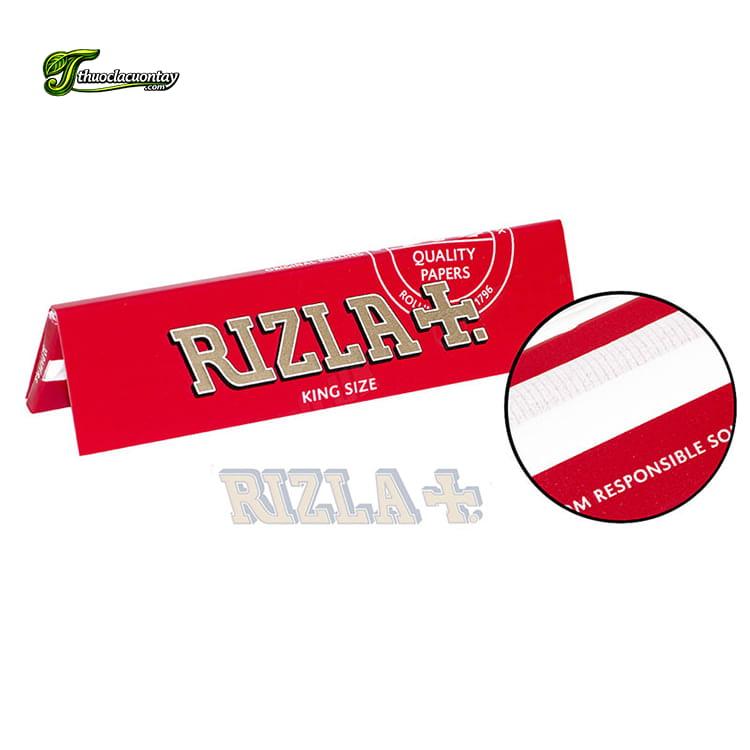 Cận cảnh keo dán tự nhiên Arabic Gum đạt chuẩn FSC của giấy cuốn Rizla Red