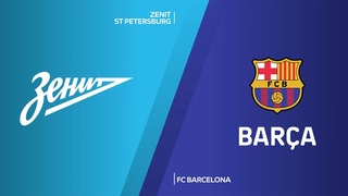 Zenit St Petersburg - FC Barcelona Highlights | Turkish Airlines EuroLeague, RS Round 2. Есролига. Обзор. Зенит - Барселона