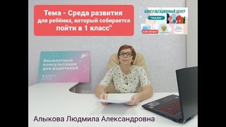 Тема - Среда развития для ребенка, который собирается пойти в школу