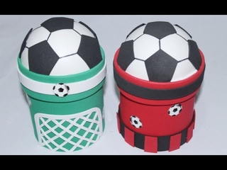 Como fazer baleiro de futebol com lata de nescau