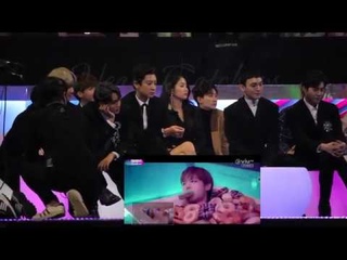 HD FANCAM 171201 2017 MAMA IN HONG KONG EXO'S REACTION TO BEST MUSIC VIDEO VCR