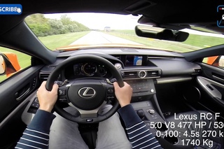 Lexus GS F vs RC F vs IS F | FAST! Acceleration POV Test Drive & Sound