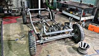 Homemade jeep with 125cc future neo engine | part 1