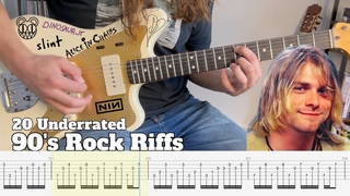 20 Underrated 90’s Rock Riffs (with Guitar TAB)